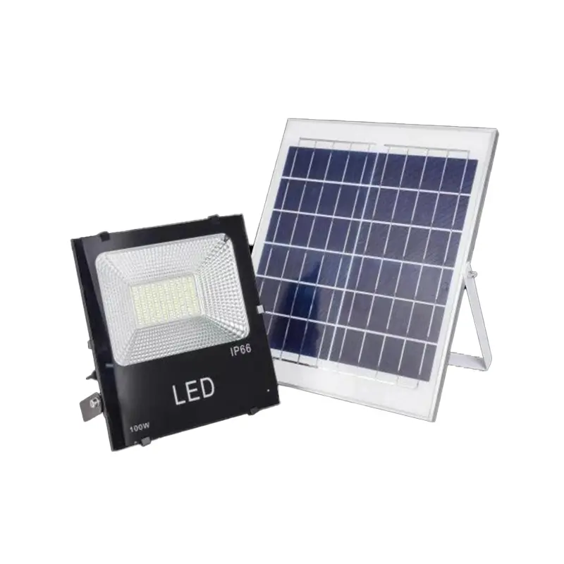 Solar powered floodlight